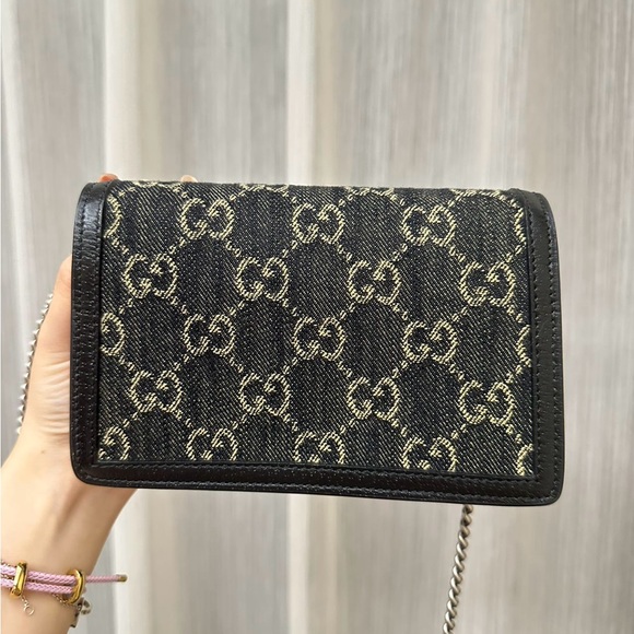 GG Denim Super Mini Dionysus Bag - Picture 2 of 7